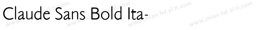 Claude Sans Bold Ita字体转换